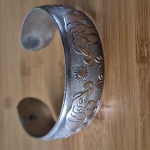 Vintage Tibetan elephant bangle bracelet